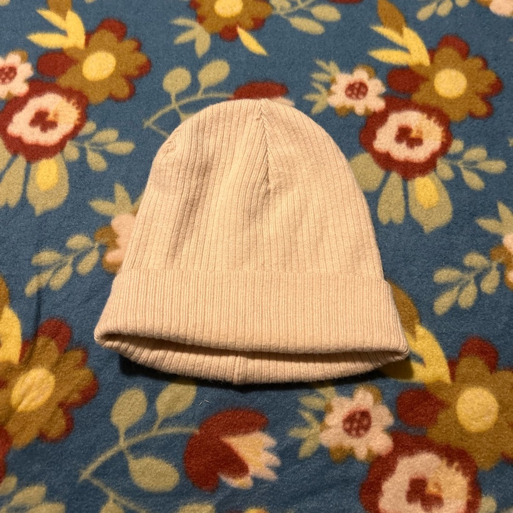 pastel pink beanie